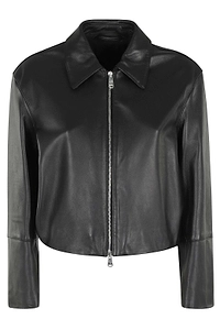 Dondup Zip-Up Leather Jacket