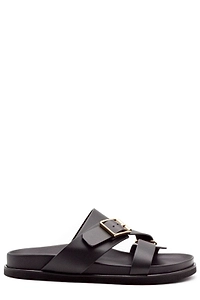 Donnarì Buckled Cross-Strap Flat Sandals