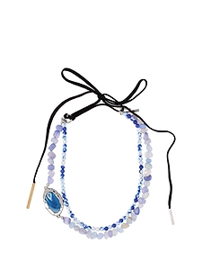Dries Van Noten Lace Stone Necklace