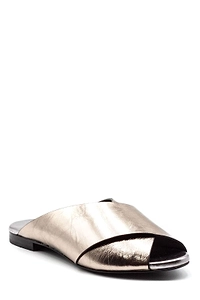 Crossover Strap Flat Sandals