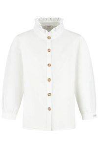 Fini Ruffle Detailed Button-Up Blouse