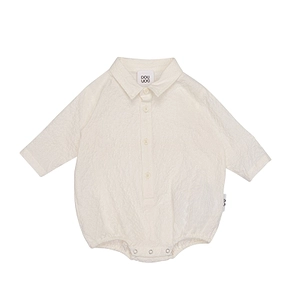 Douuod Kids Button Detailed Crinkled Rompers