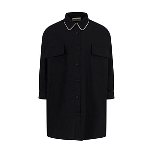 Douuod Kids Button-Up Straight Hem Dress