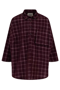 Douuod Kids Checked Three-Quarter-Sleeved Dress