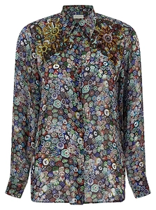 Dries Van Noten Long Sleeved Embellished Shirt
