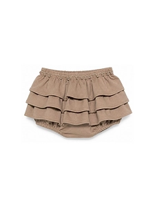 Douuod Kids Logo Patch Ruffled Bloomers