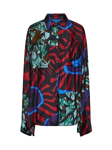 Dries Van Noten Marbled Clay Printed Shirt