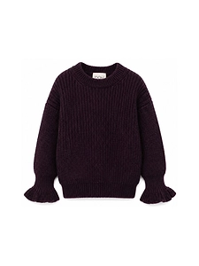 Douuod Kids Ruffled-Cuff Long Sleeved Jumper