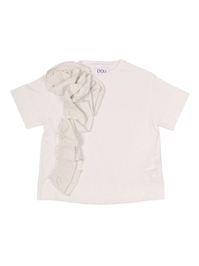 Douuod Kids Ruffled Crewneck T-Shirt