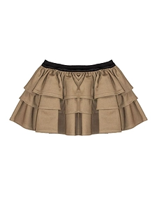 Douuod Kids Ruffled Elasticated Waistband Skirt