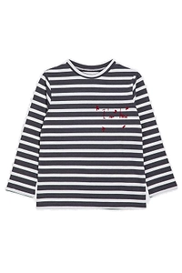 Douuod Kids Striped Jersey T-Shirt