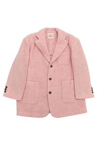 Douuod Kids Textured Finish Single Breasted Jacket
