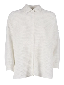 Douuod Kids Waffle-Knit Button-Up Shirt