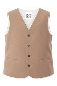Douuod Kids V-Neck Button-Up Waistcoat