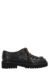 Doucal's Round Toe Lace-Up Shoes