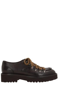 Doucal's Round Toe Lace-Up Shoes