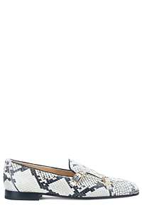 Doucal's Snake-Print Monk Shoes