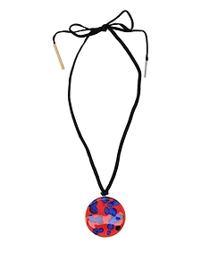 Dries Van Noten Enamel Pendant Necklace