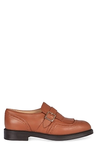Doucal's Swallowtail Fringe Monk Shoes