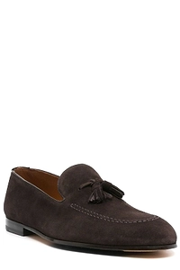 Doucal's Tassel Detailed Almond Toe Loafers