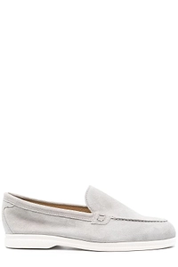 Doucal's Tonal Stitch Slip-On Moccasins