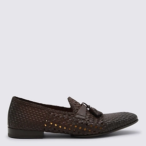 Doucal's Woven Tassel Loafers