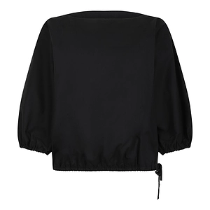 Douuod Balloon-Sleeve Drawstring Top