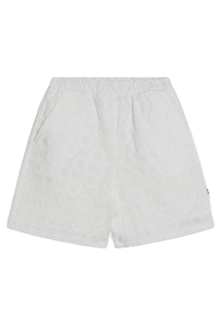 Douuod Kids All-Over Raised Circular Embroidered Shorts