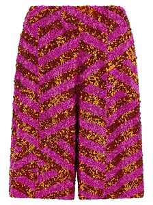 Pomy Bis Sequined Bermuda Shorts