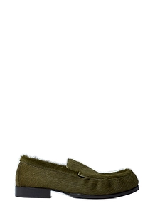 Dries Van Noten Pony Hair Slip-On Loafers