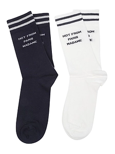 DrÔLe De Monsieur Slogan Logo Socks Pack