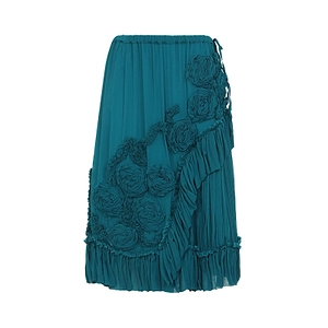 Sammy Bis Textured Midi Skirt