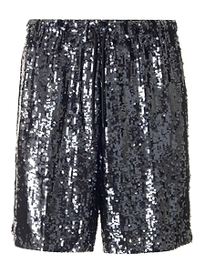 Dries Van Noten Sequined Drawstring Shorts