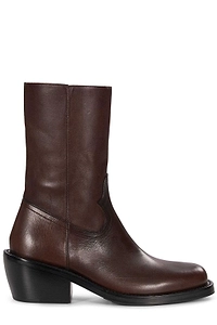 Dries Van Noten Square Toe Biker Boots