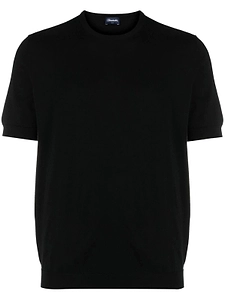 Drumohr Fine Knit Short-Sleeve Knitted Top