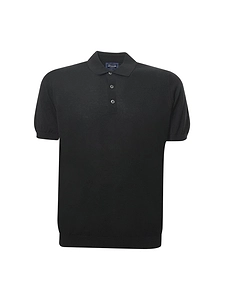 Drumohr Fine Knit Short-Sleeve Polo Shirt
