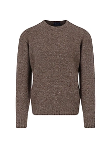 Drumohr Flecked Crew-Neck Knitted Sweater