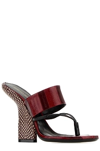 Dries Van Noten Textured Block Heel Mules