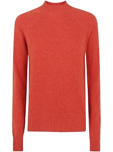 Drumohr Mock-Neck Knitted Sweater