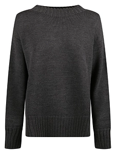 Drumohr Oversized Crew Neck Knitted Sweater