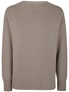 Drumohr Oversized Crew Neck Knitted Sweater