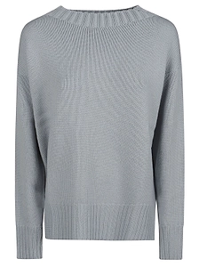 Drumohr Oversized Crew Neck Knitted Sweater