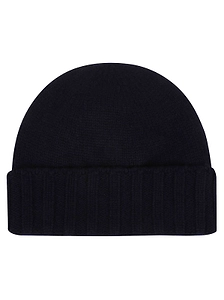 Drumohr Ribbed Cashmere Beanie Hat