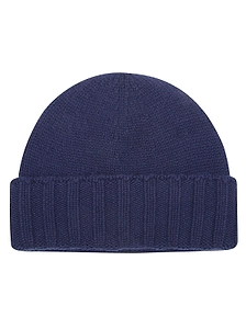 Drumohr Ribbed Cashmere Beanie Hat