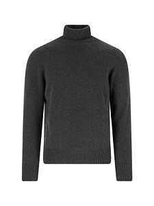Drumohr Ribbed Turtleneck Knitted Sweater