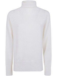 Drumohr Ribbed Turtleneck Knitted Sweater
