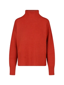 Ribbed Turtleneck Knitted Sweater