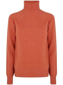 Drumohr Ribbed Turtleneck Knitted Sweater