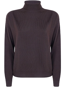 Drumohr Ribbed Turtleneck Knitted Sweater