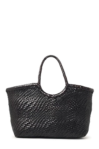 Nantucket Optical Woven Top Handle Bag